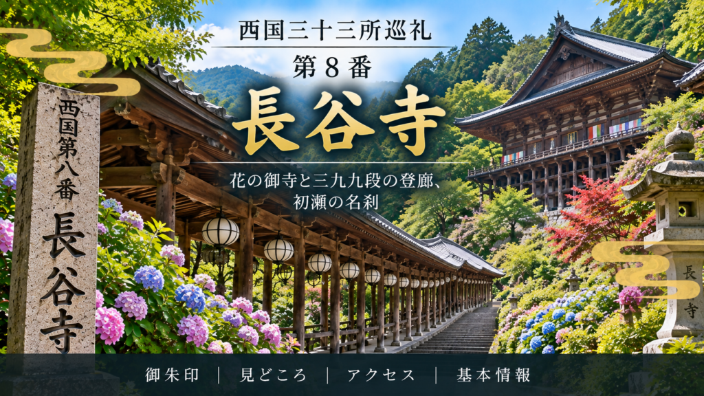 西国三十三所巡礼 第8番　長谷寺 花の御寺と399段の登廊、初瀬の名刹 御朱印｜見どころ｜アクセス｜基本情報